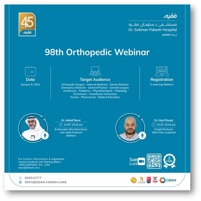 98th Orthopedic Webinar