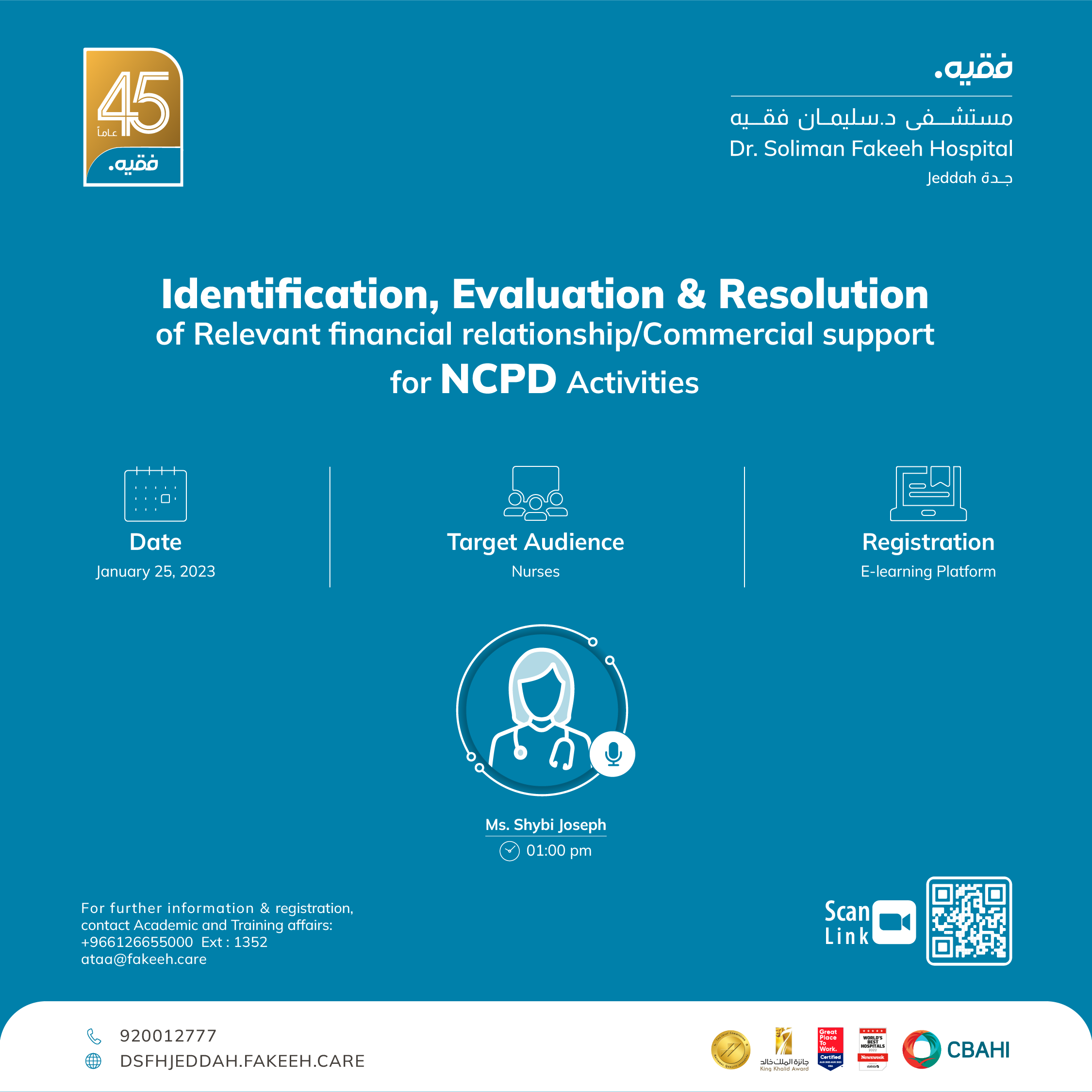 Identification, Evaluation and Resolution of Relevant financial relationship/Commercial support for NCPD Activities