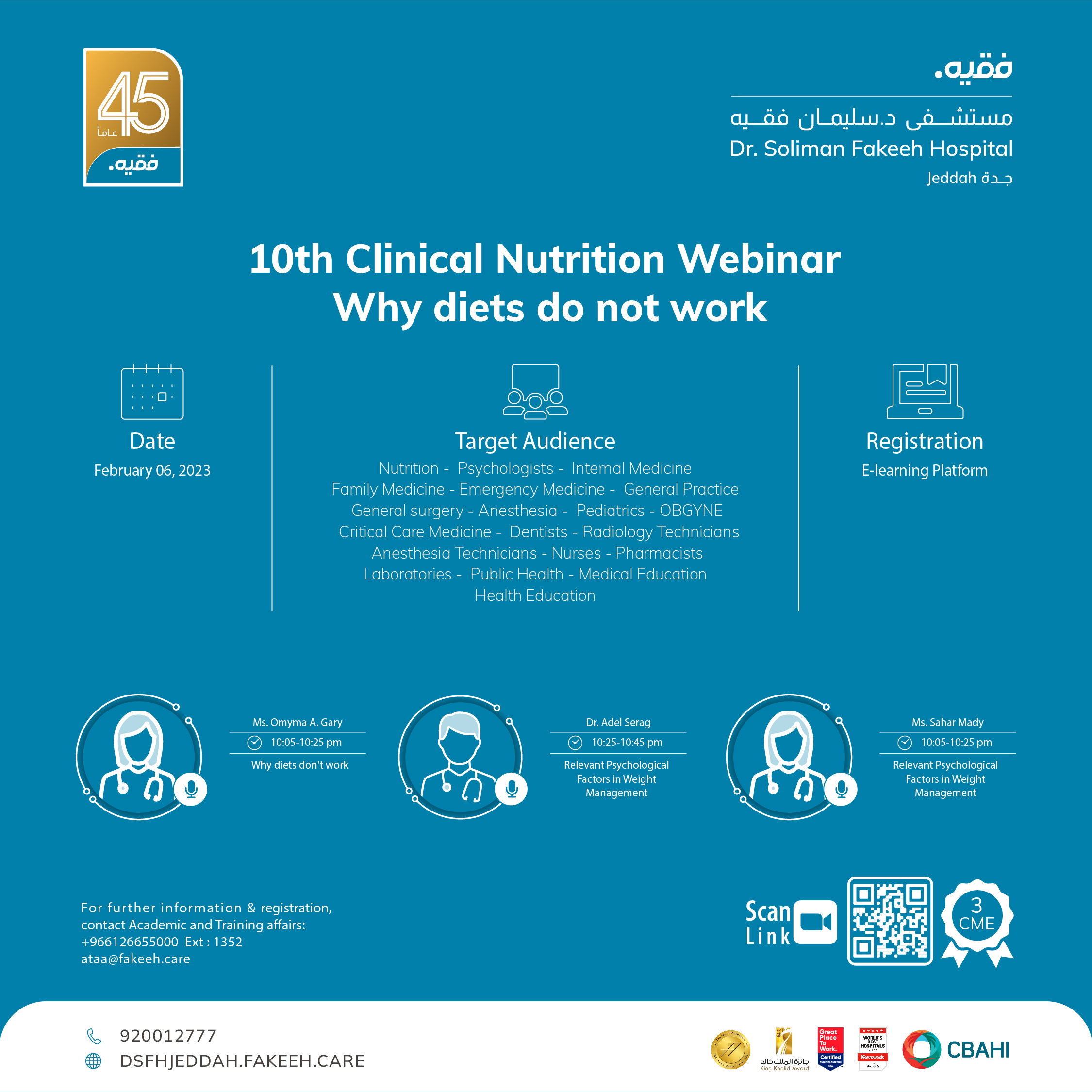 10th Clinical Nutrition Webinar