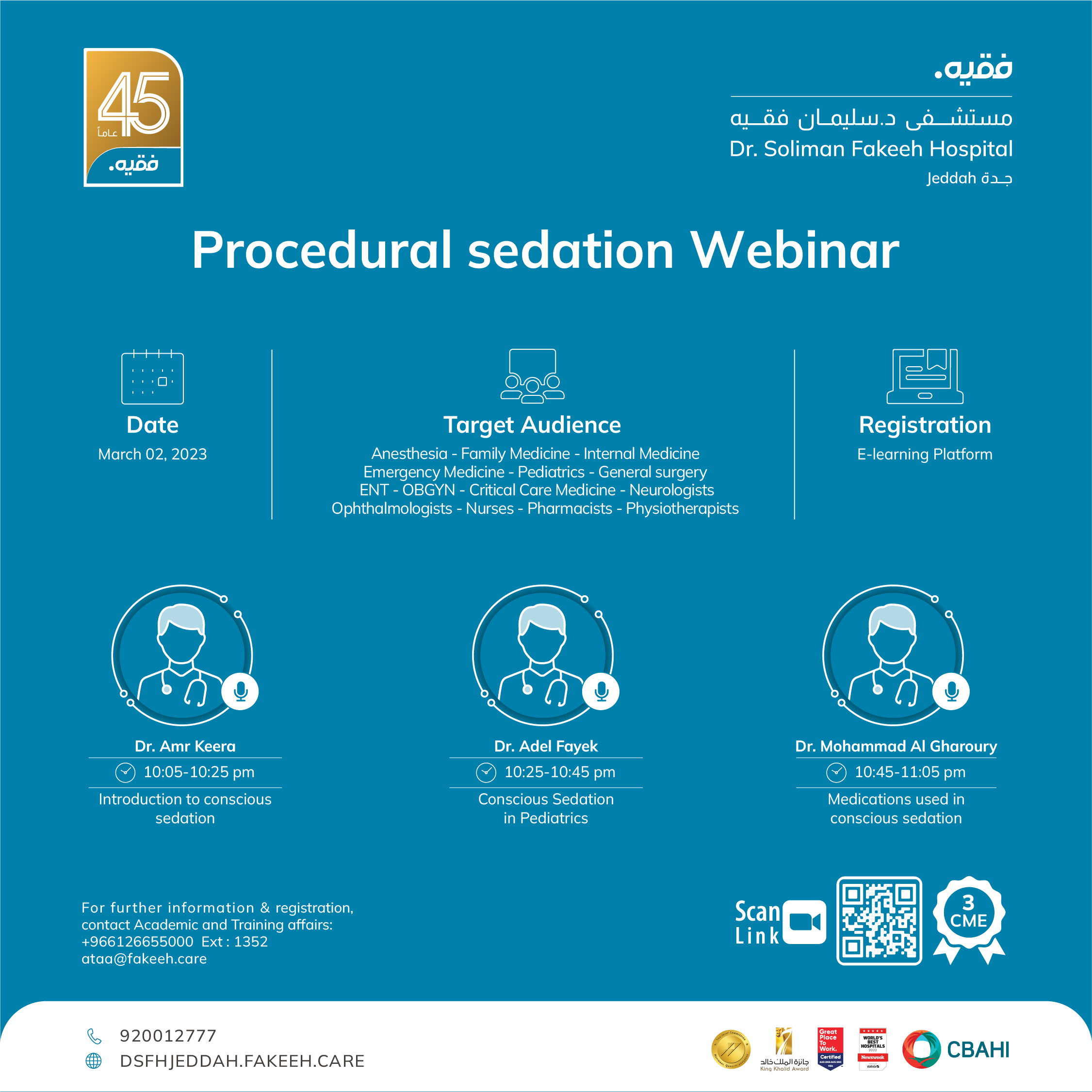 Procedural sedation Webinar