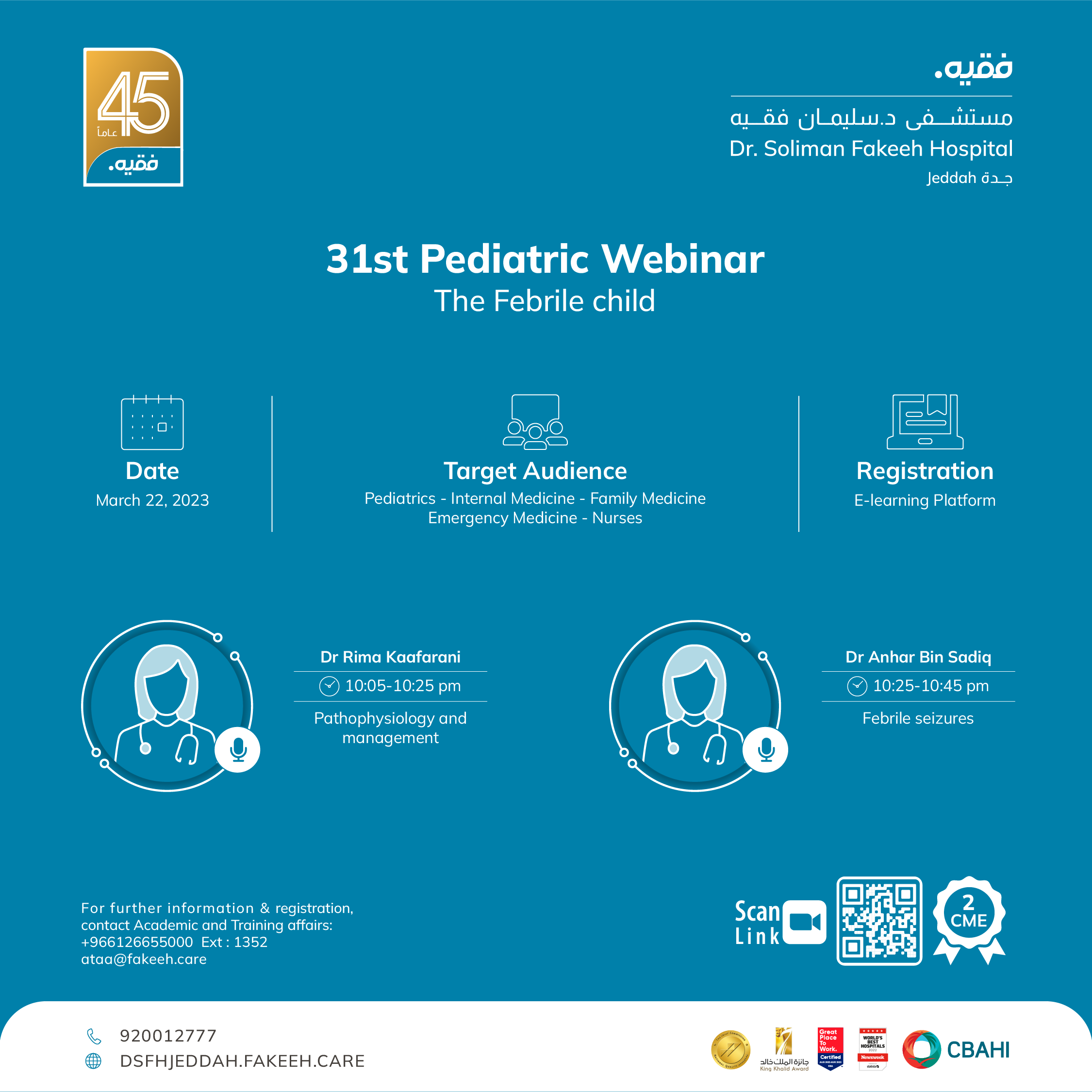 31st Pediatric Webinar