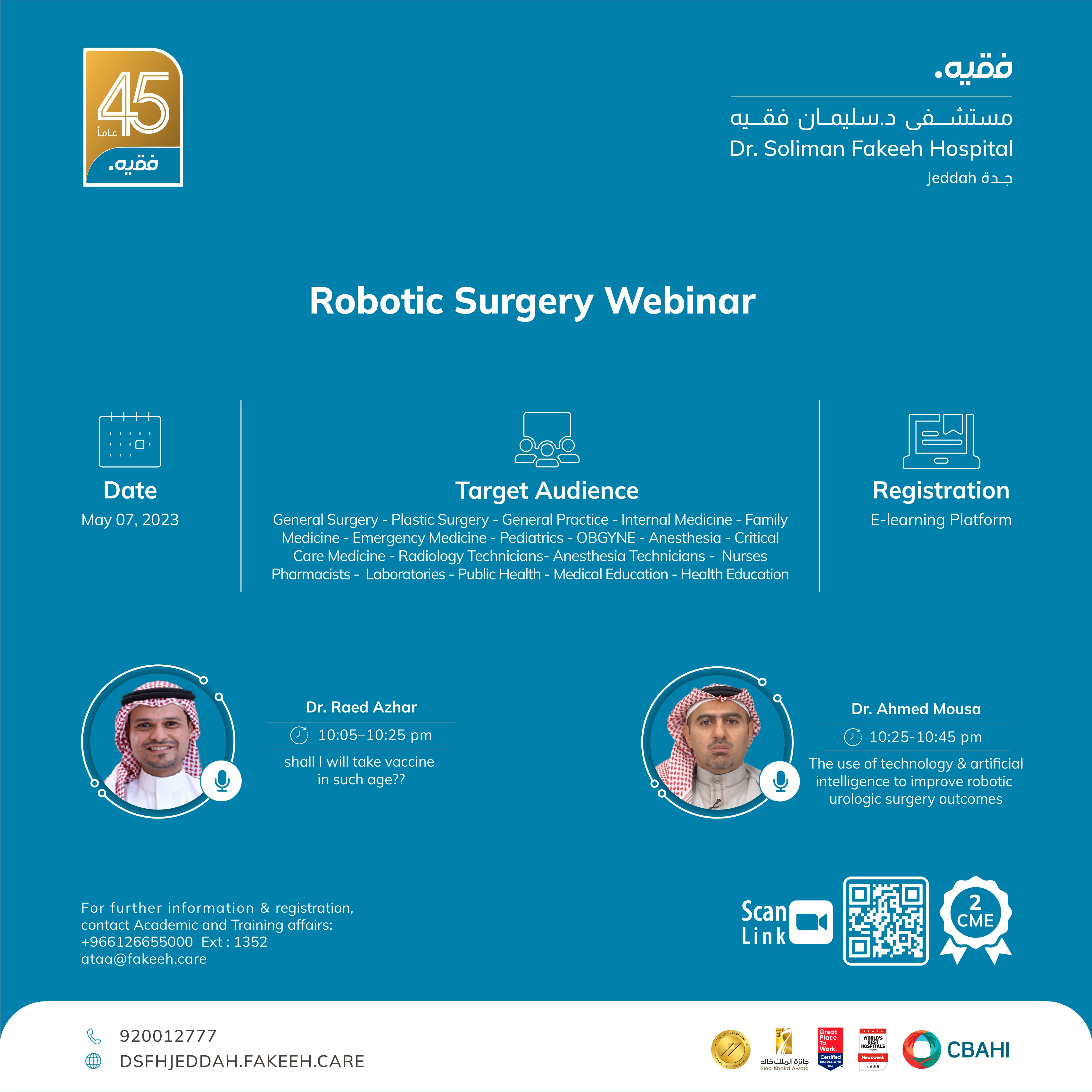 Robotic Surgery Webinar