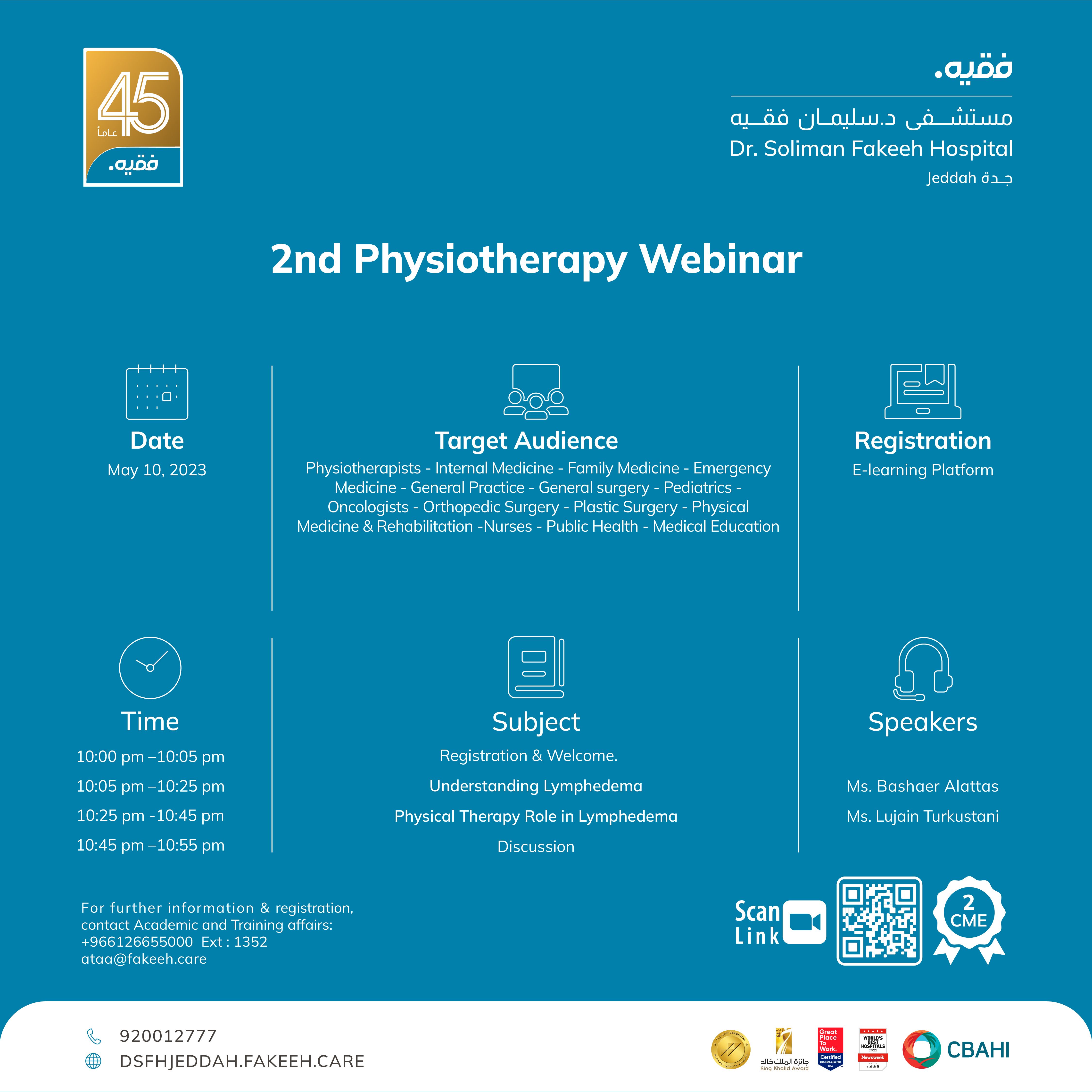 2nd Physiotherapy Webinar