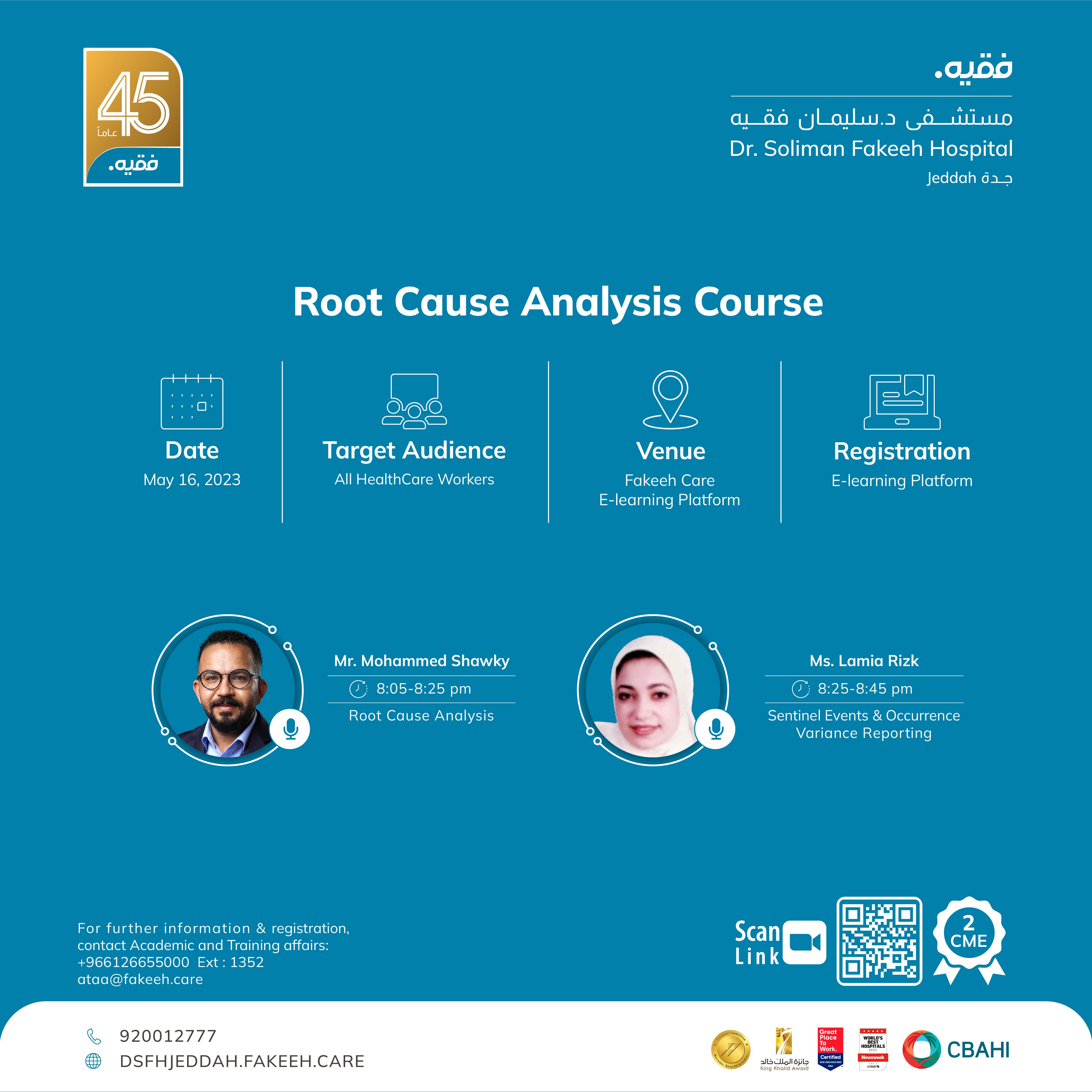 Root Cause Analysis Course