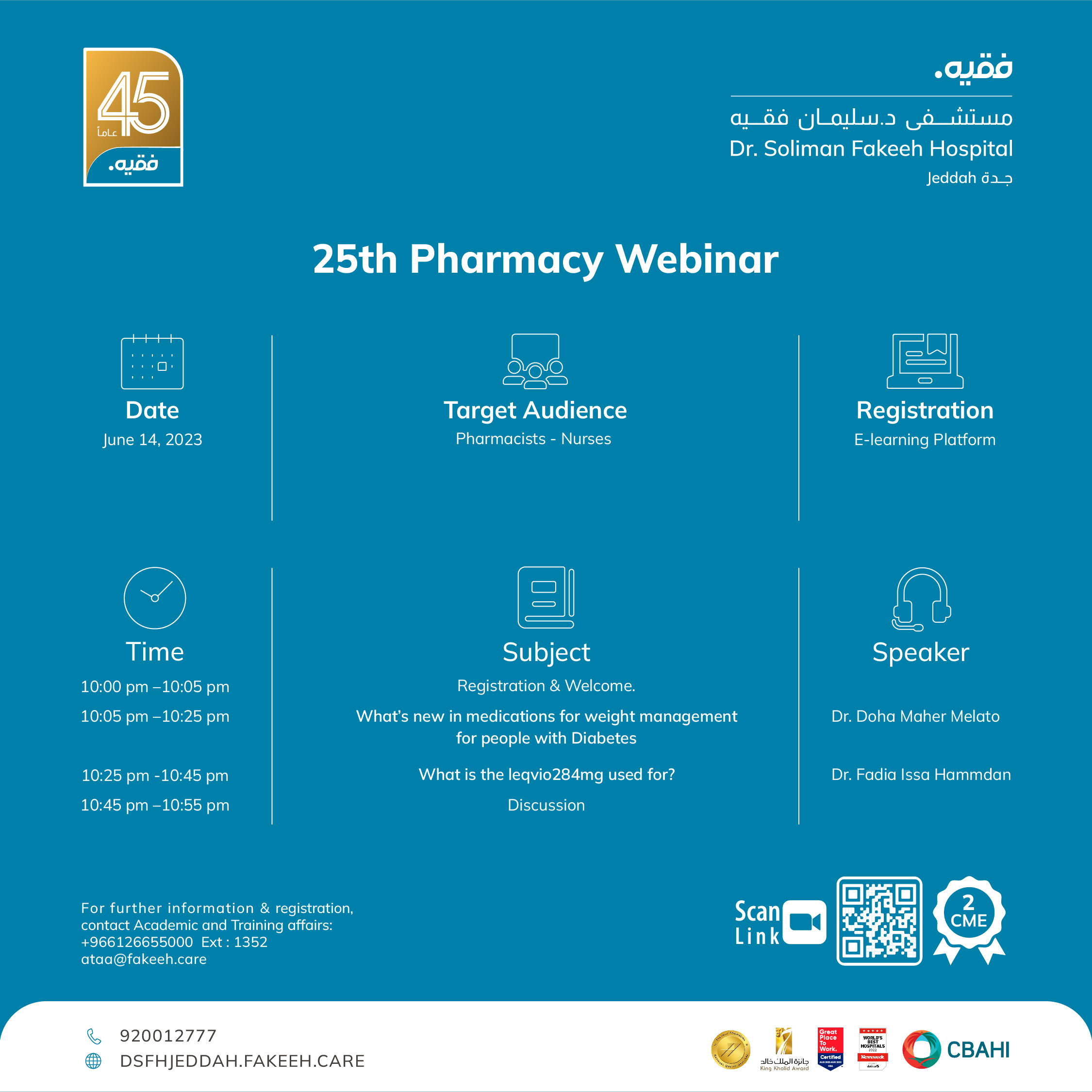 25th Pharmacy Webinar