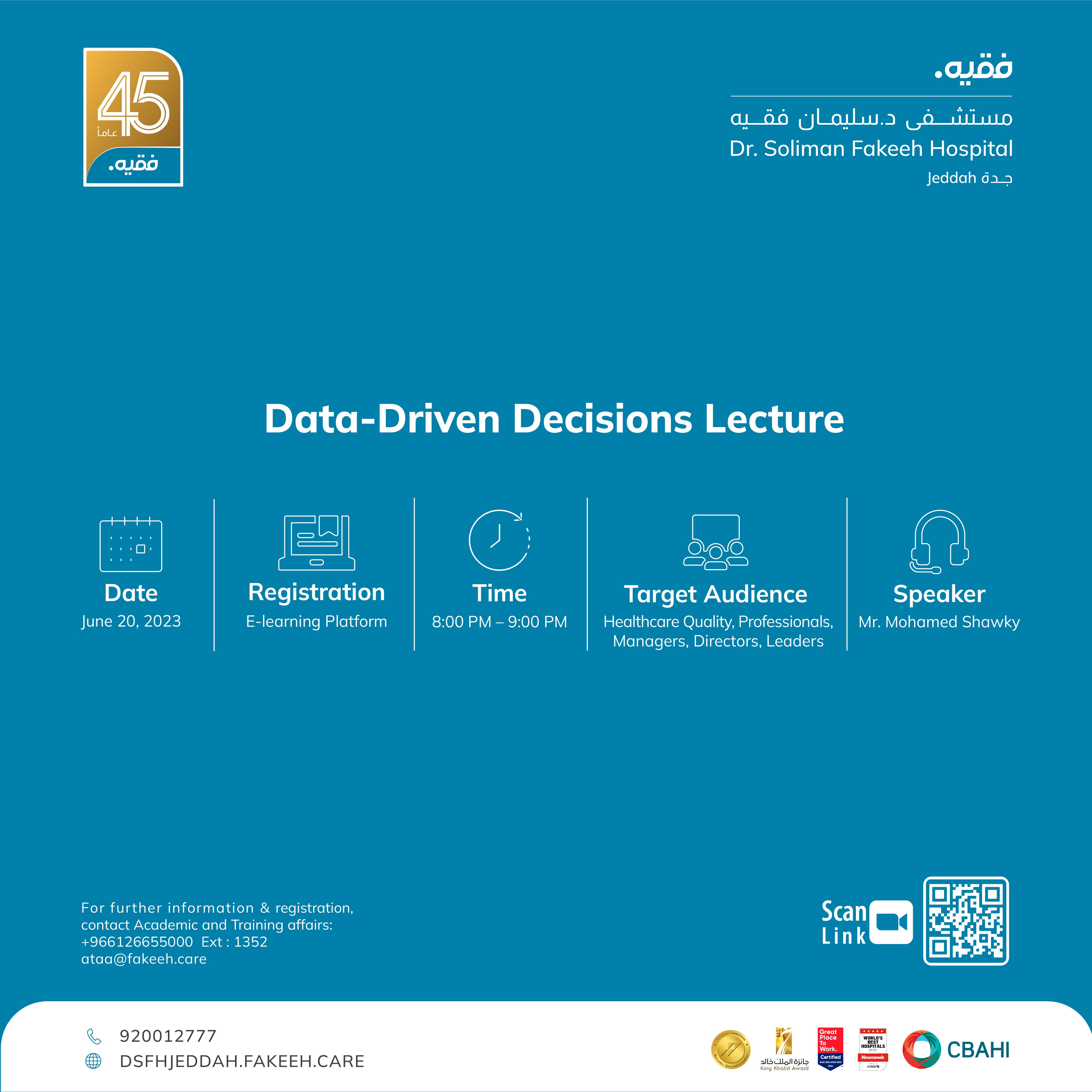 Data-Driven Decisions Lecture