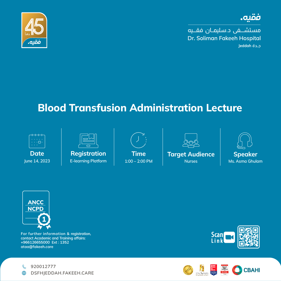 Blood Transfusion Administration Lecture