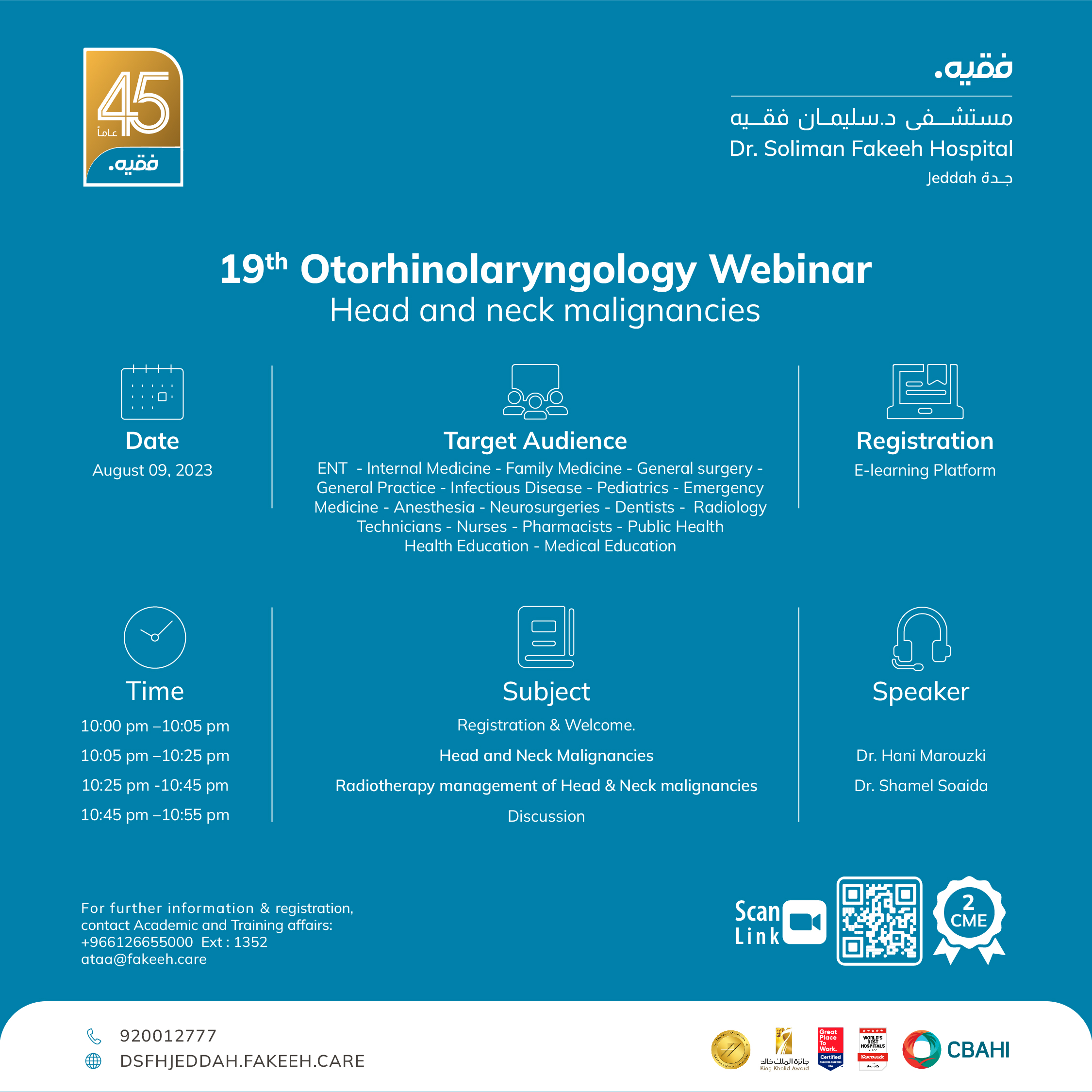 19th ORL Webinar