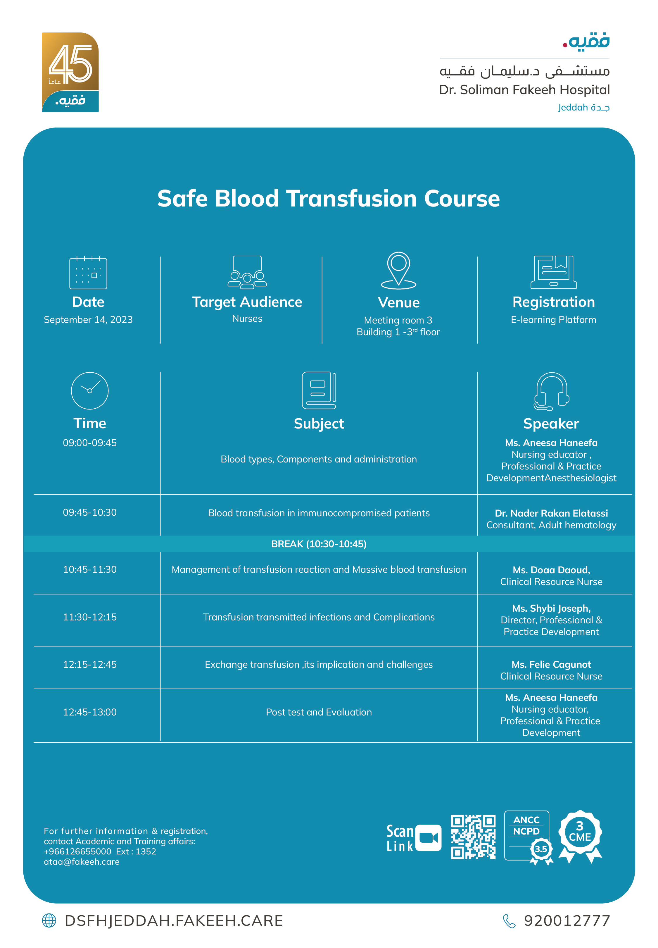 Safe Blood transfusion Course