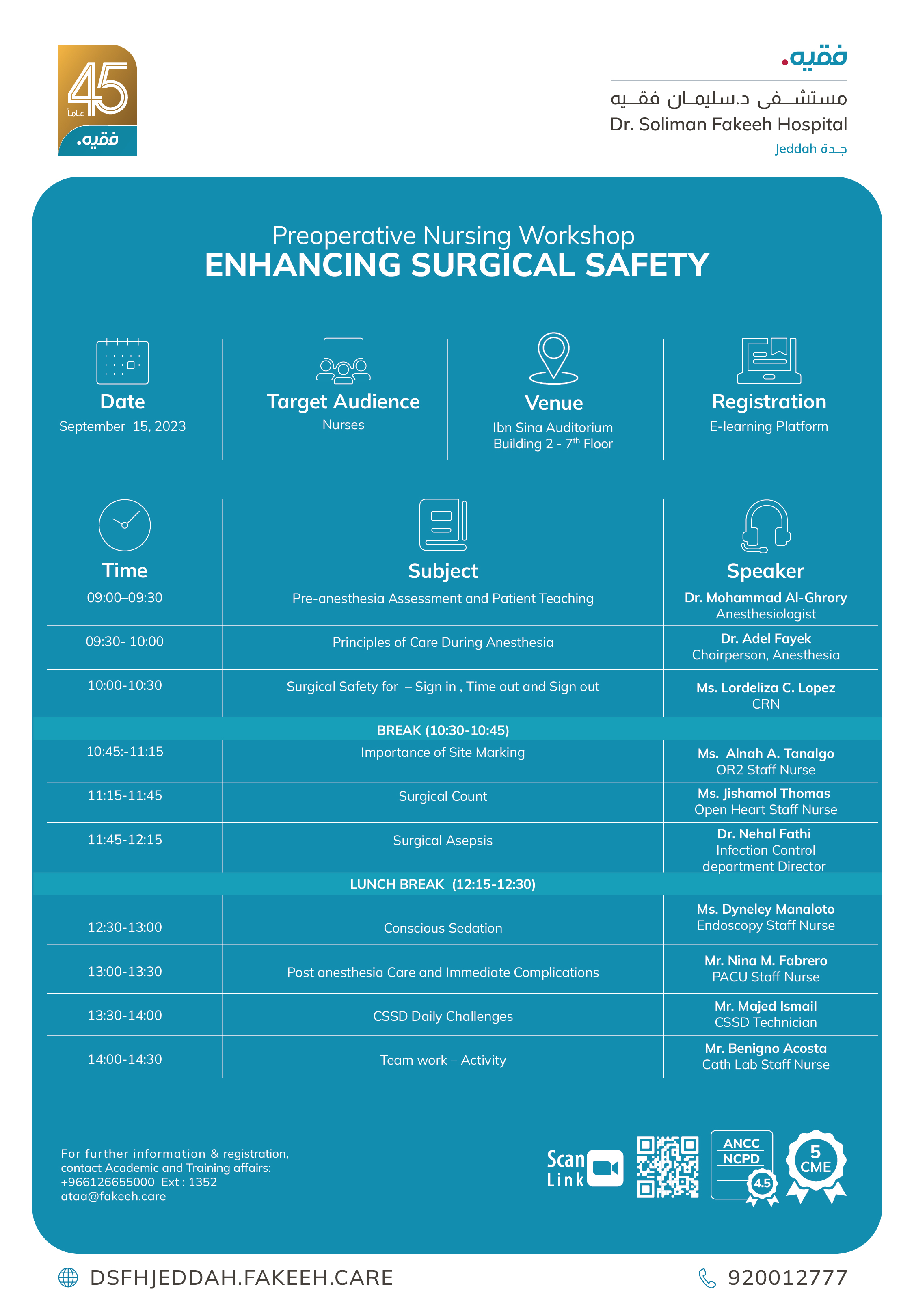 PERIOPERATIVE WORKSHOP