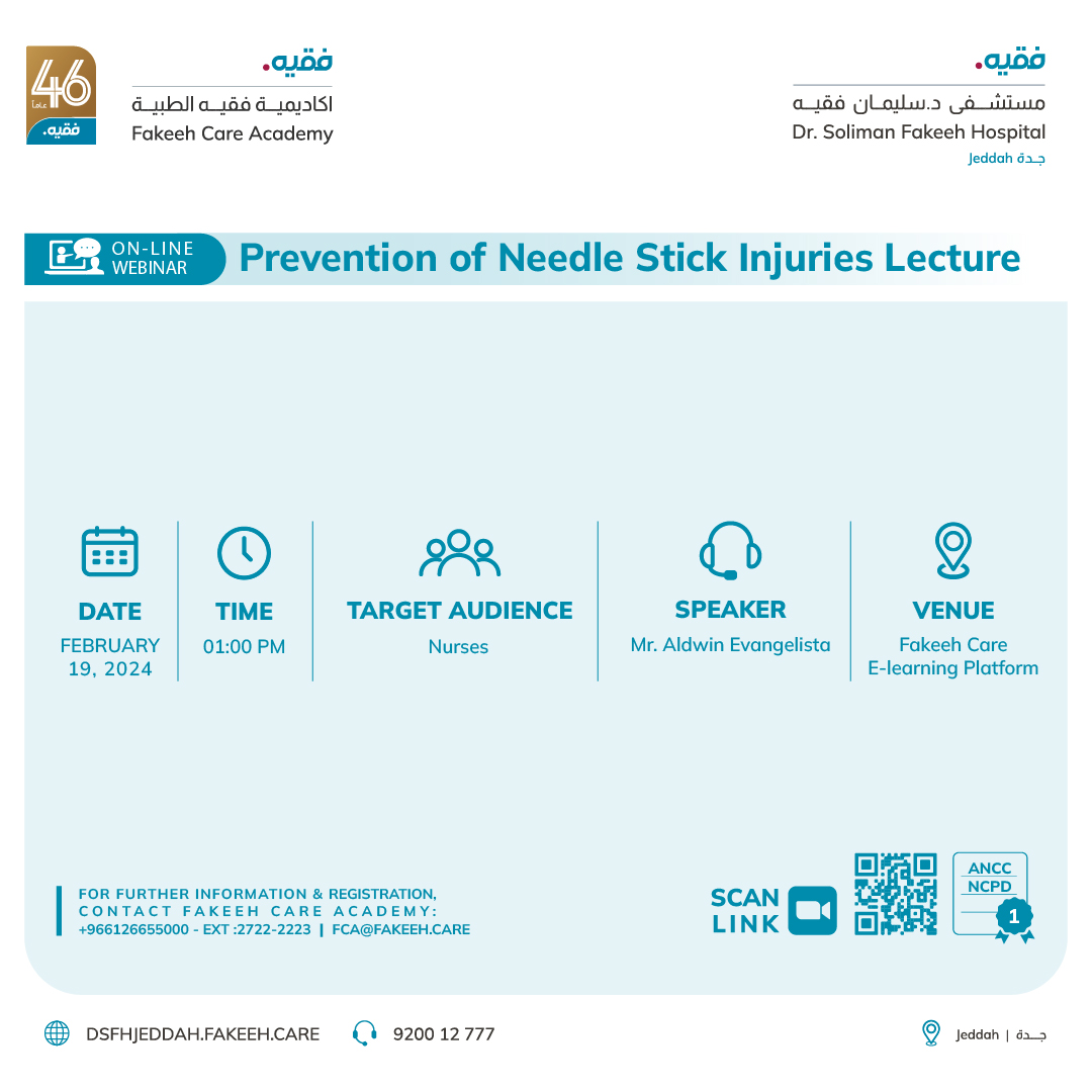 Prevention of Needle Stick Injuries Lecture