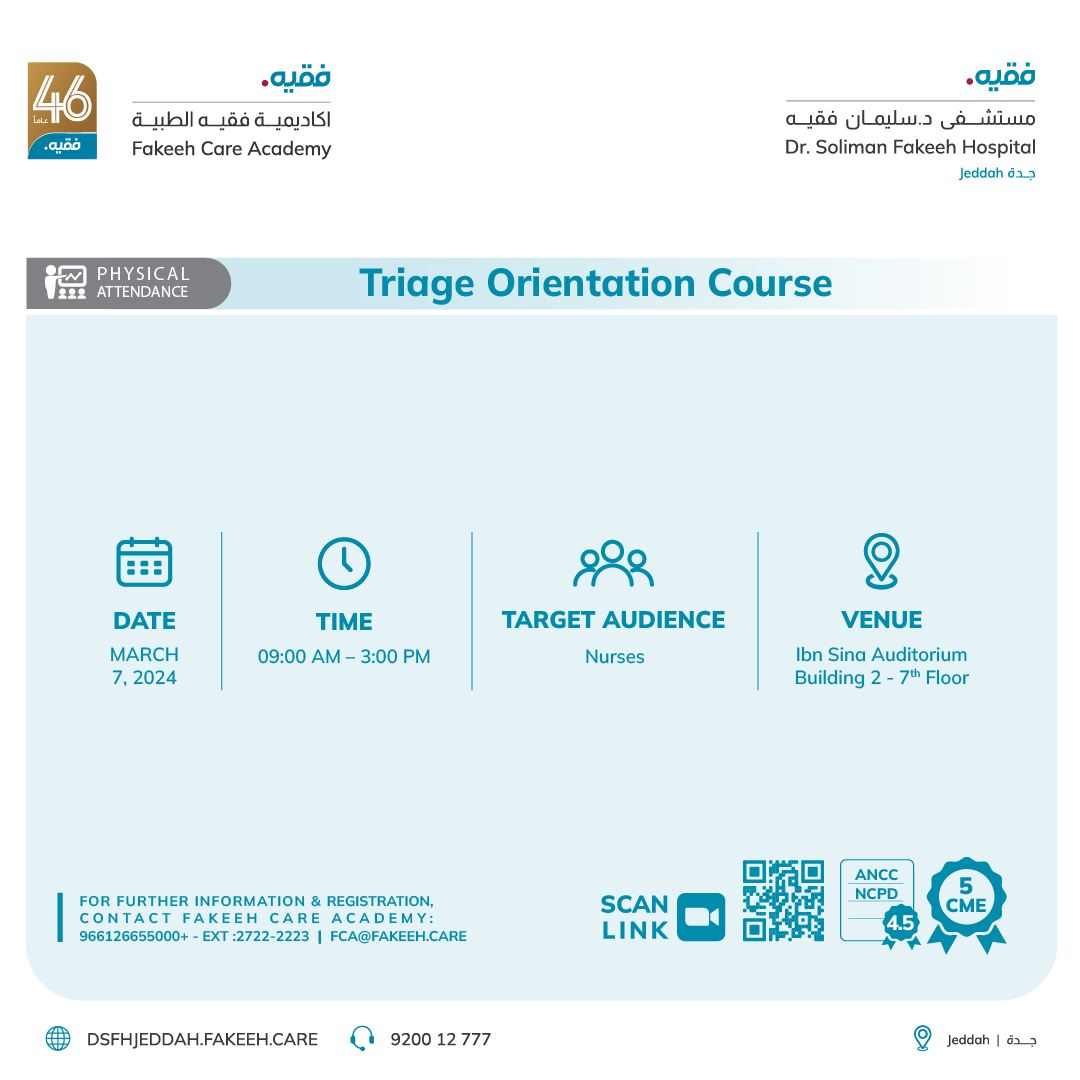 Triage Orientation Course