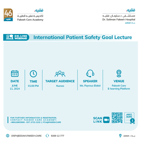 International Patient Safety Goal Lecture