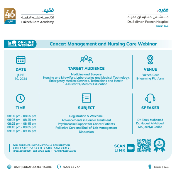 Cancer Management and Nursing Care Webinar