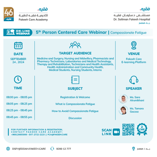 5th Person Centered Care Webinar