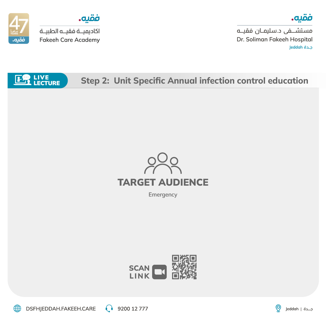 Unit Specific Annual infection control education (Emergency)