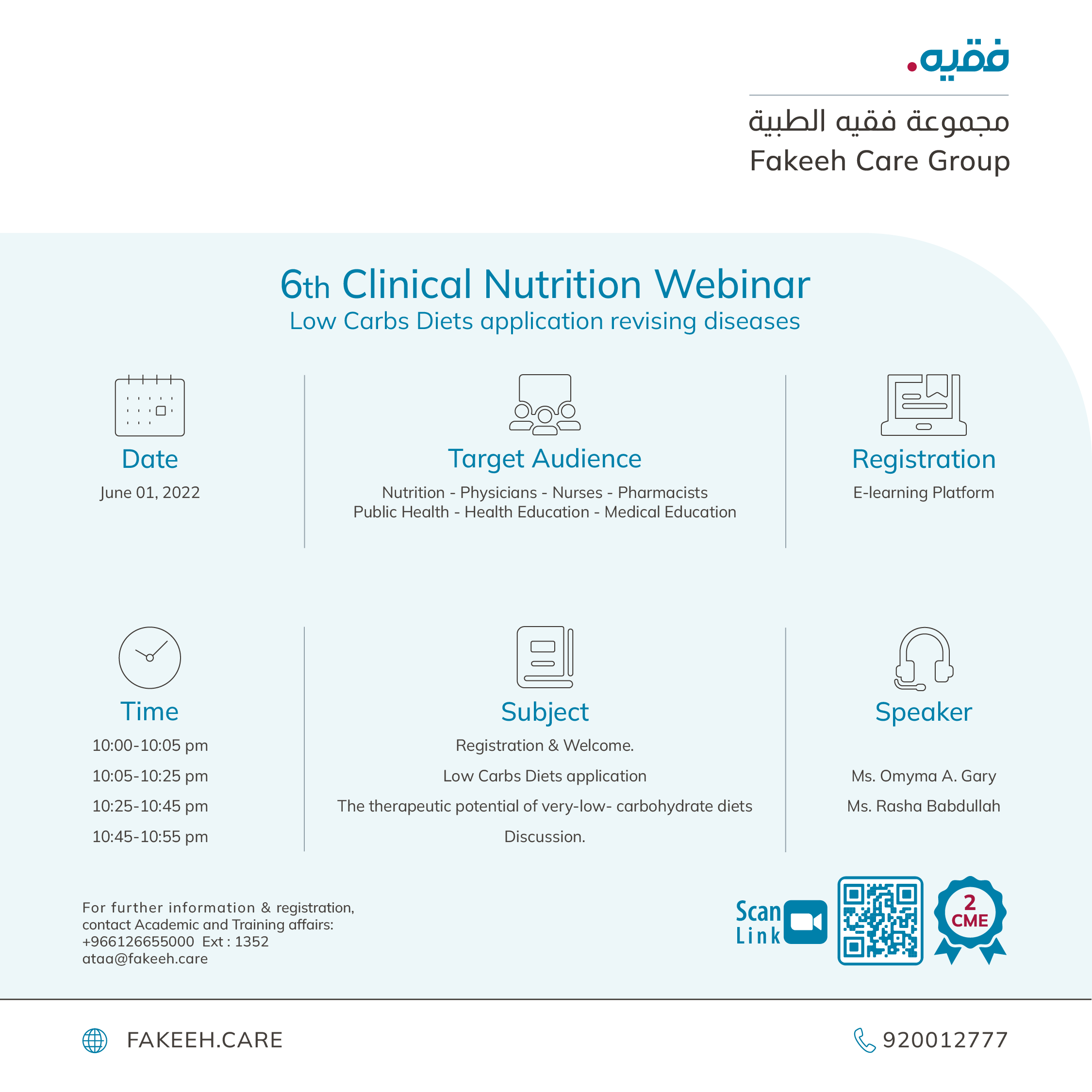 6th Clinical Nutrition Webinar